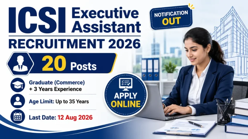 ICSI Executive Assistant Recruitment 2026