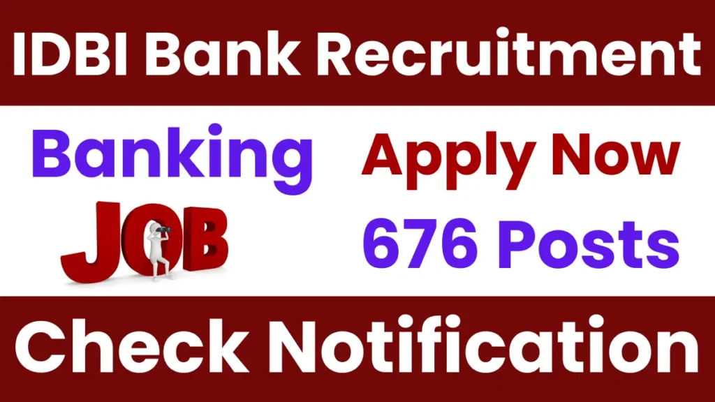 IDBI Bank Junior Assistant Manager Recruitment 2025