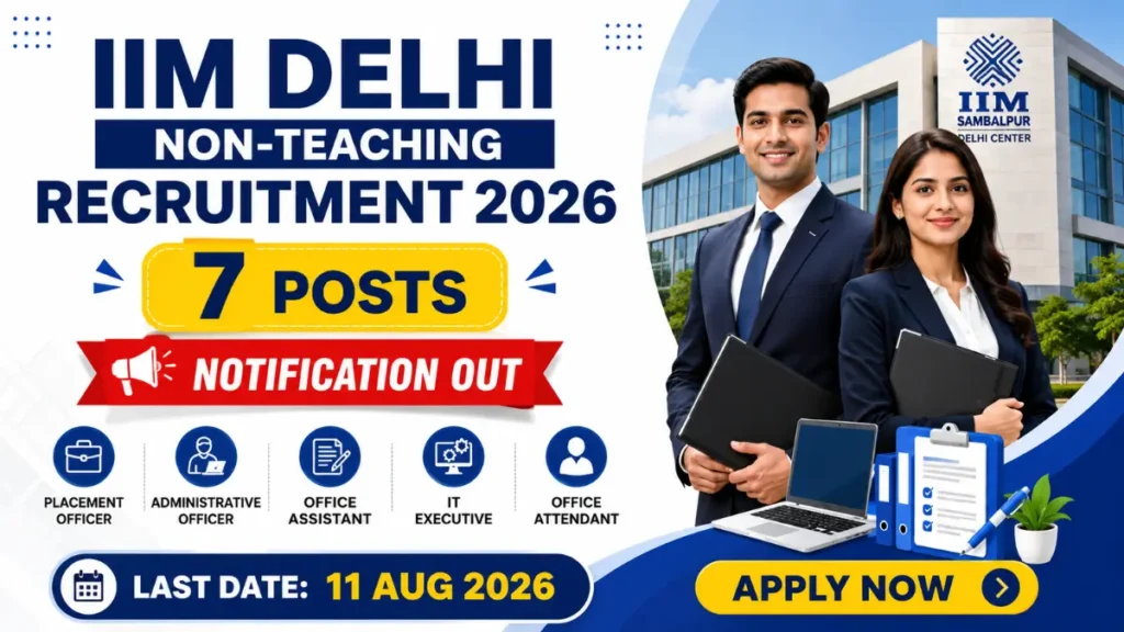 IIM Delhi Non Teaching Recruitment 2026