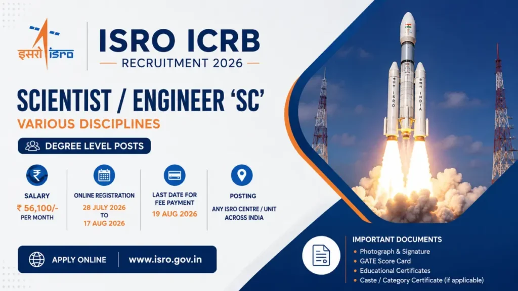 ISRO Scientist Engineer Recruitment 2026