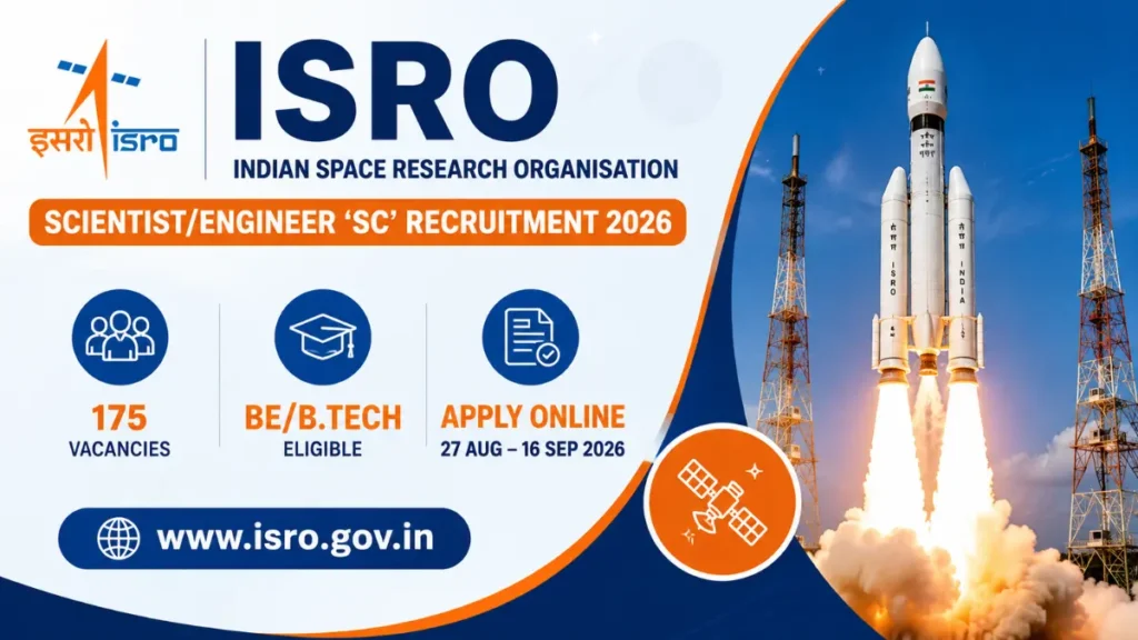 ISRO Scientist Engineer SC Recruitment 2026