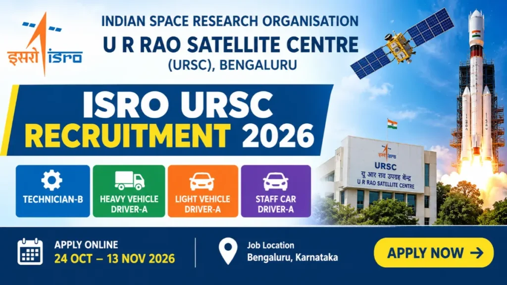 ISRO URSC Recruitment 2026