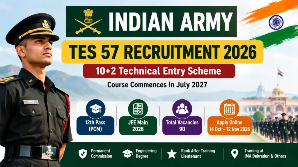 Indian Army TES 57 Recruitment 2026