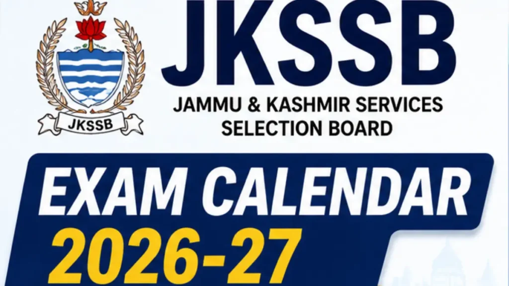 JKSSB Exam Calendar 2026