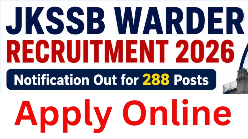 JKSSB Jail Warder Recruitment 2026