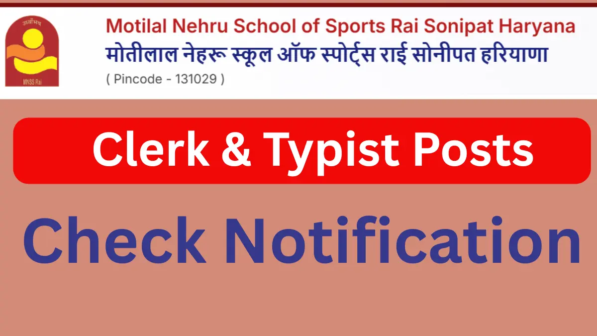 MNSS Rai Recruitment 2026: Apply for LDC & Steno Posts - Haryana Jobs