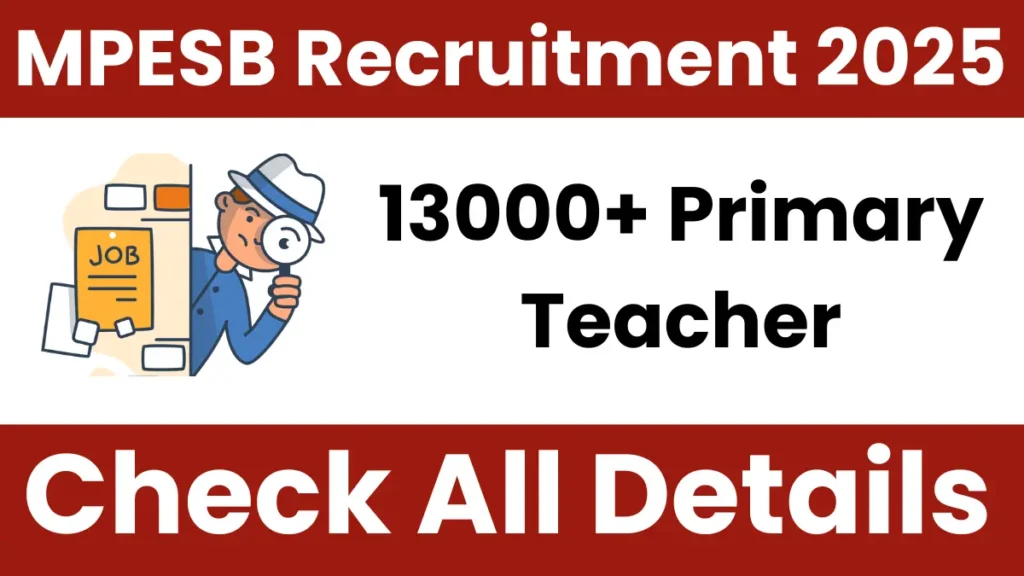 MPESB PSTST Recruitment 2025
