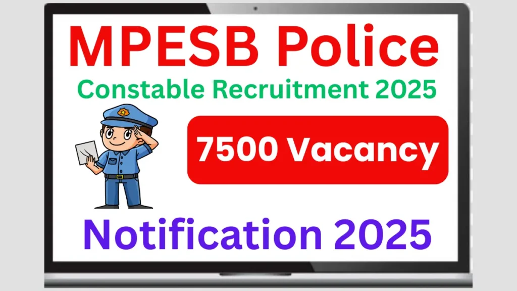 MPESB Police Constable Recruitment 2025