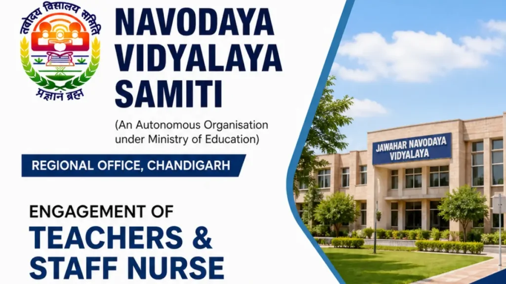 NVS Chandigarh Teaching & Non-Teaching Recruitment 2026
