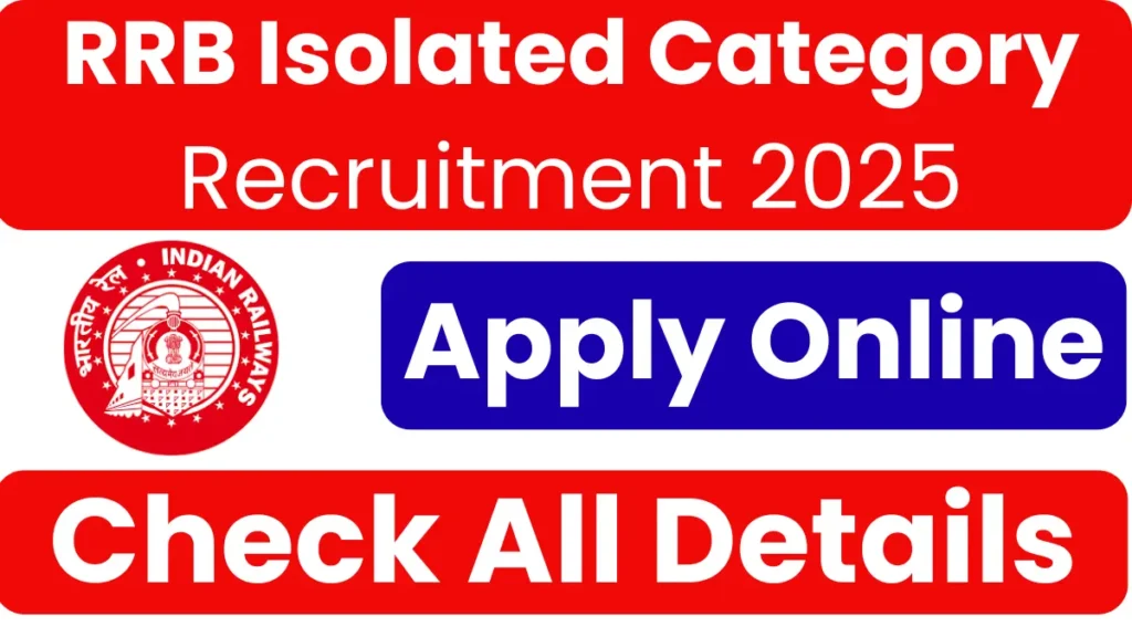 RRB Isolated Category Recruitment