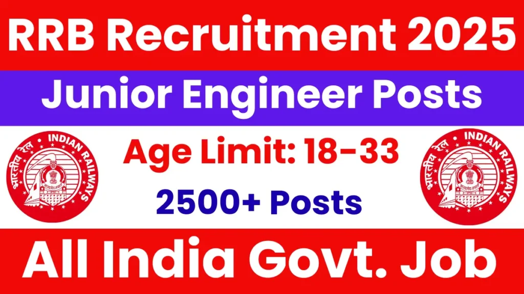 RRB Junior Engineer (JE) Recruitment 2025