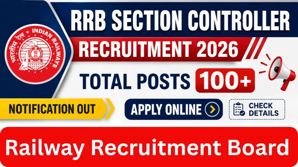 RRB Section Controller Recruitment 2026