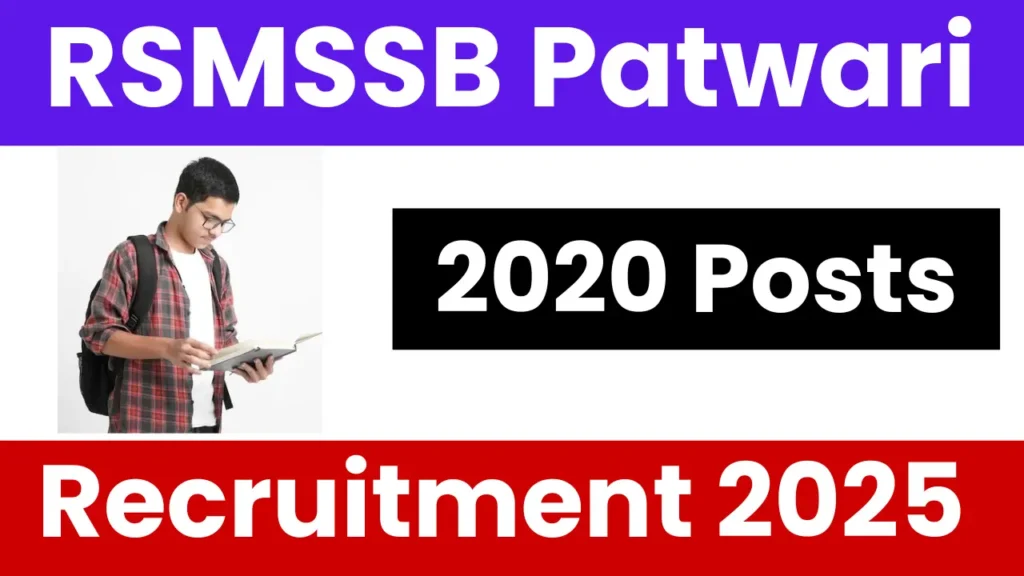 RSMSSB Patwari Vacancy 2025