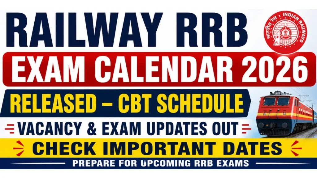 Railway RRB Exam Calendar 2026