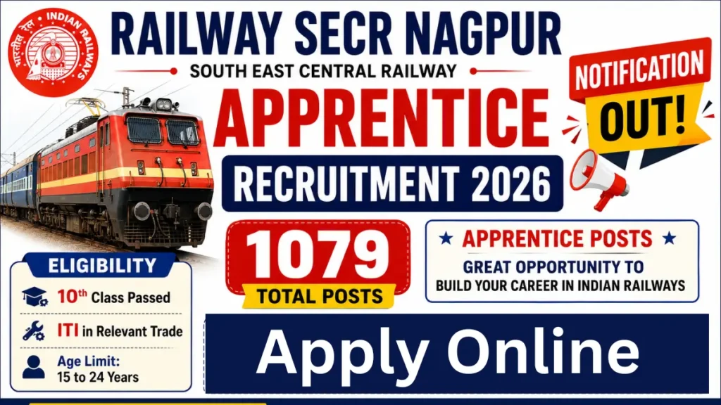 Railway SECR Nagpur Apprentice Recruitment 2026