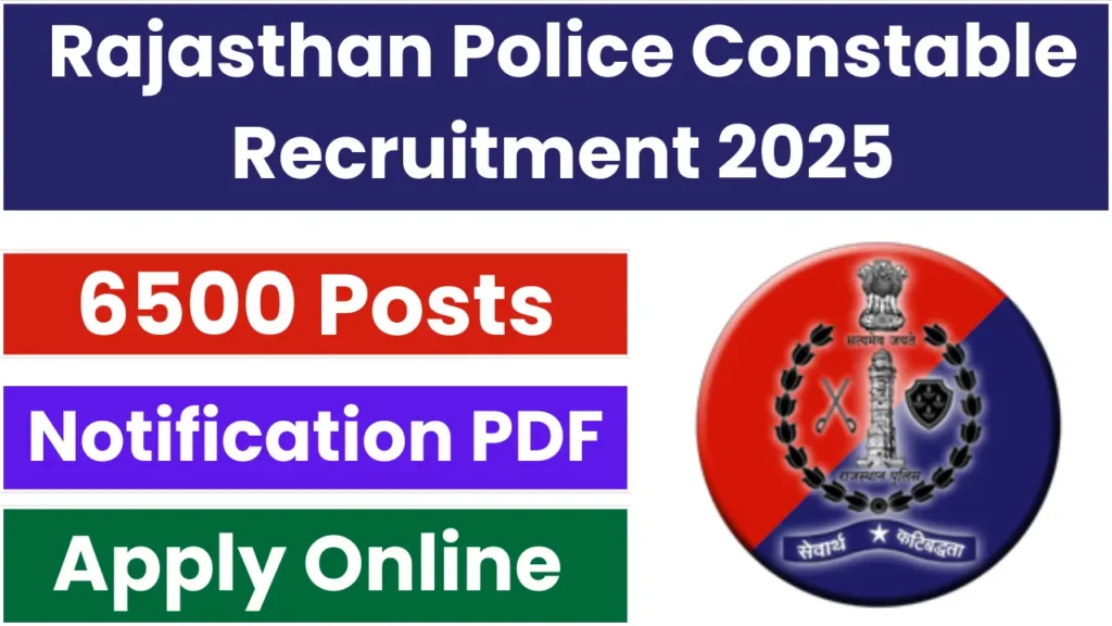 Rajasthan Police Constable Recruitment 2025