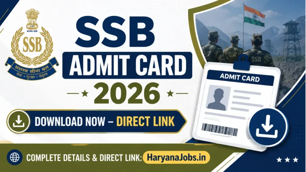 SSB admit Card 2026