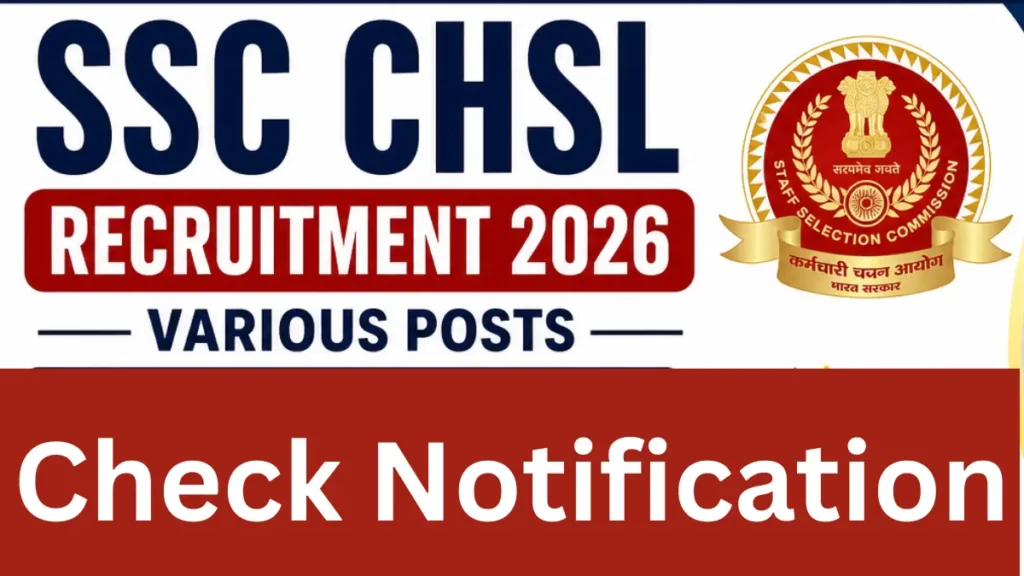 SSC CHSL Recruitment 2026