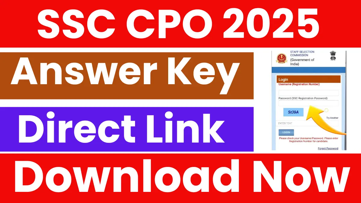 SSC CPO Final Answer Key 2025: Check Now, Direct Link - Haryana Jobs