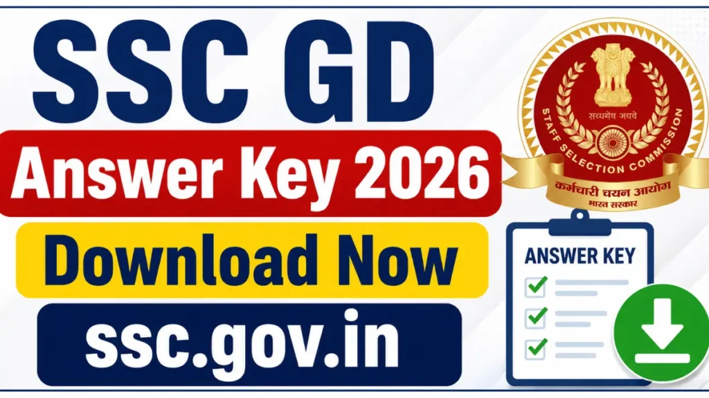 SSC GD Answer Key 2026