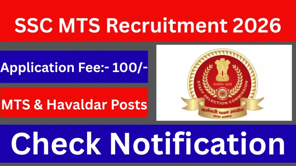 SSC MTS Recruitment 2026