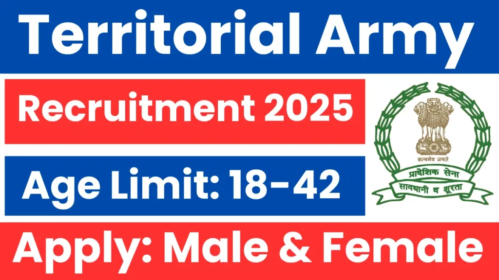 Territorial Army Officer Recruitment 2025