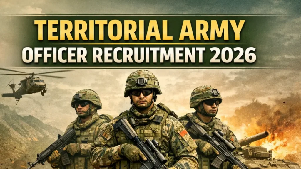 Territorial Army Officer Recruitment 2026