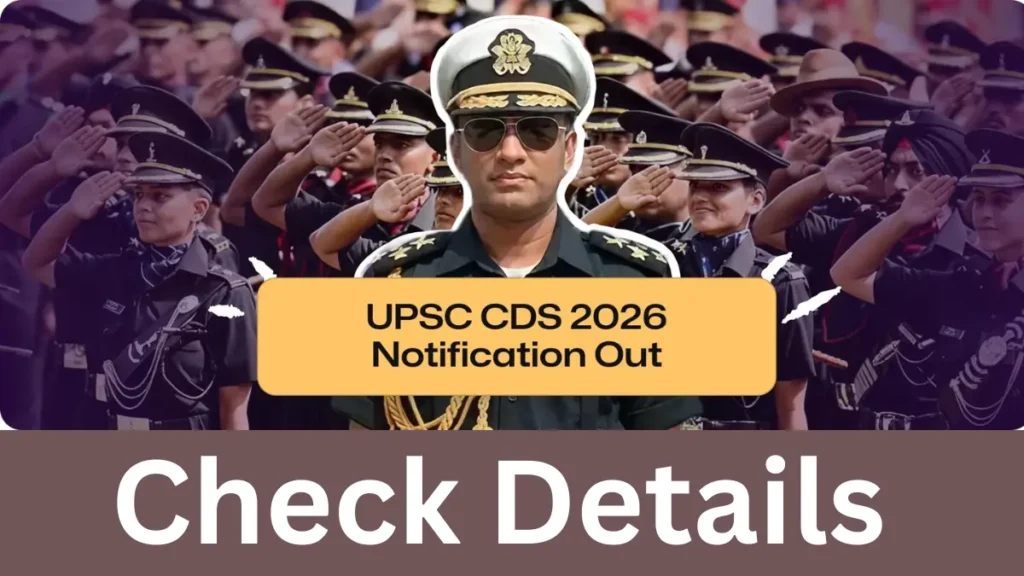 UPSC CDS II Recruitment 2026