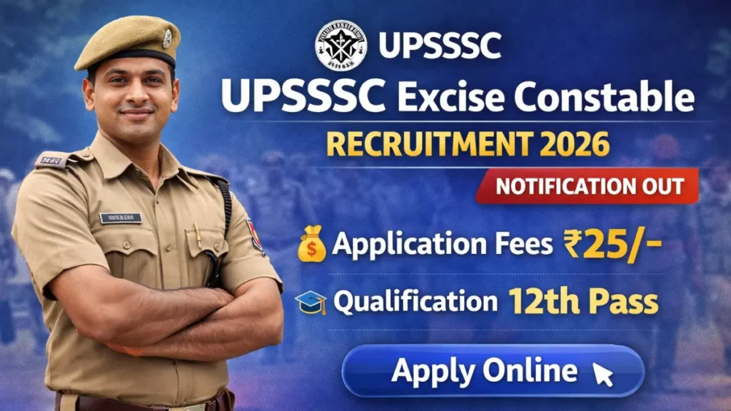 UPSSSC Excise Constable Recruitment 2026
