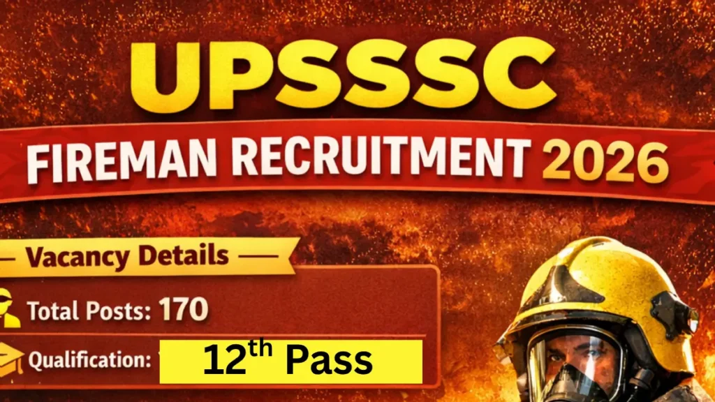 UPSSSC Fireman Recruitment 2026
