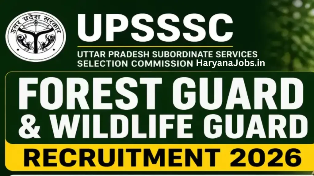 UPSSSC Forest Guard Recruitment 2026
