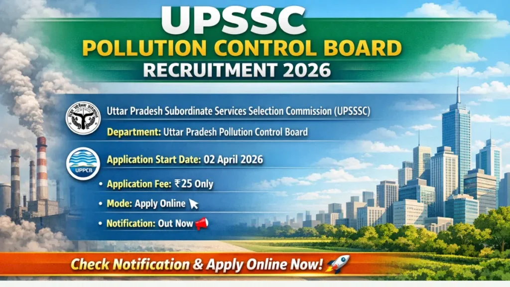 UPSSSC Pollution Control Board Recruitment 2026