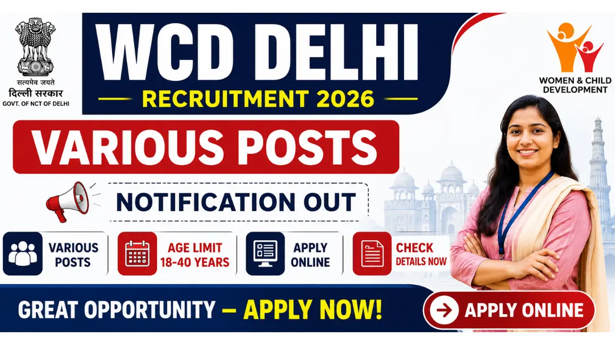 Wcd Rkcl WCD Delhi Recruitment 2026: Apply Online for Various Posts - Haryana Jobs