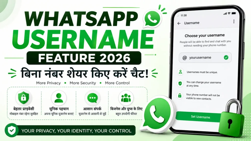 WhatsApp Username Feature 2026
